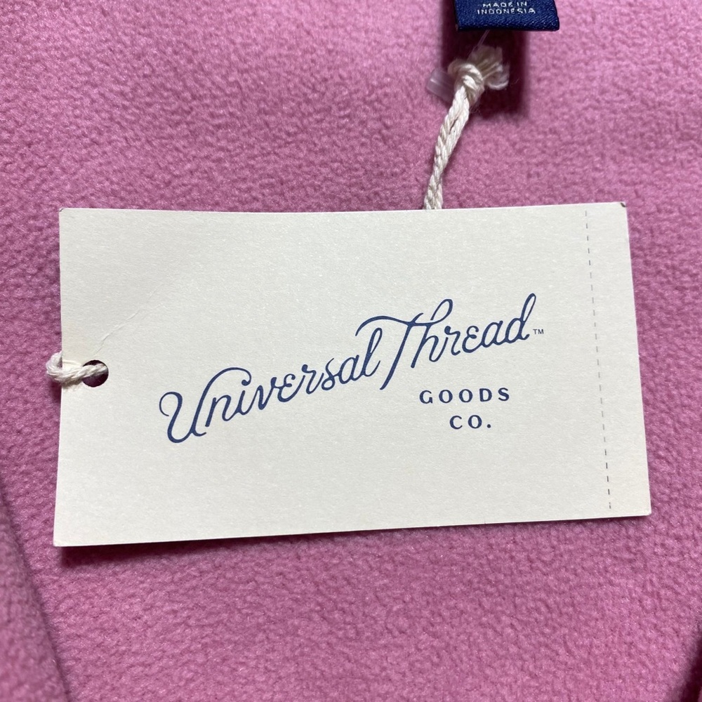 Universal Thread Women's Floral Colorblock 1/2 Zip Sherpa Pullover Size XL Pink - Picture 7 of 11